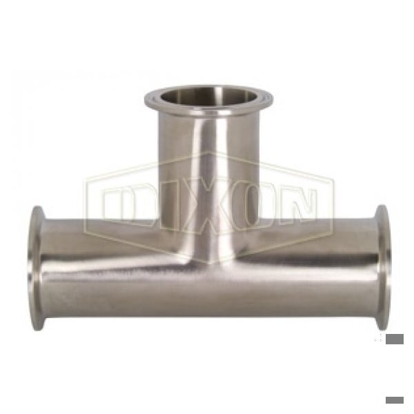 Clamp Tee, Series: B7MP, Fitting/Connector Type: Tee, 6 in Nominal Size, 316L SS, 13 in L, Domestic